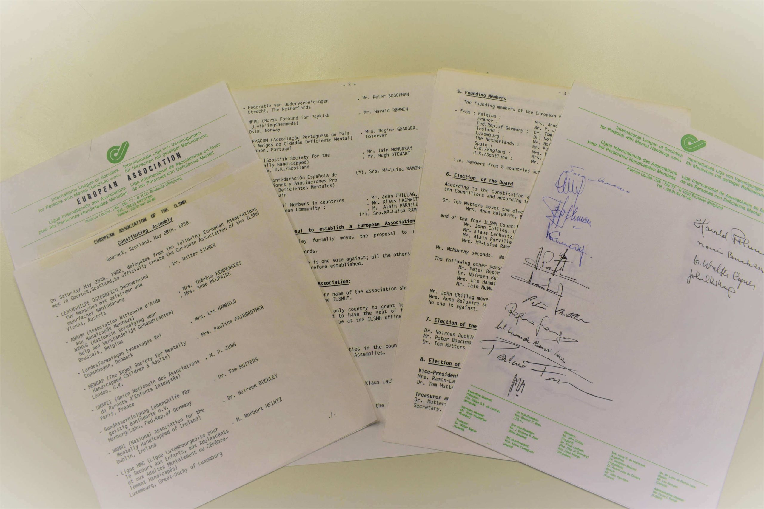 The notes of the constituting assembly from 1988