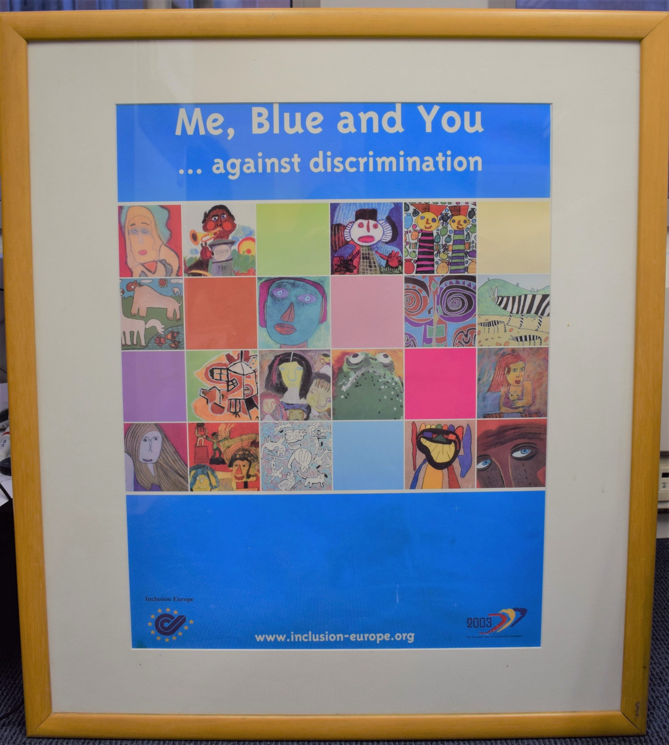 Me Blue and You exhibition poster