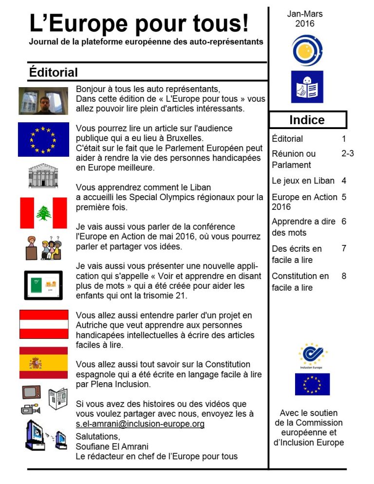 Europe for Us 2016/1 — cover