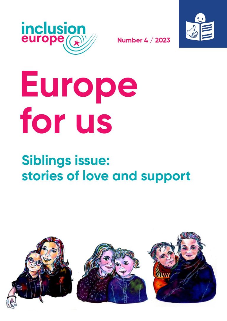 Europe for Us – Siblings issue: stories of love and support — cover